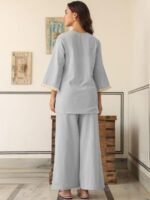 Polycotton Co-Ord Set For Women | Stylish Festive Co-Ord Set For Women | Travel Co-Ord Set For Women | Kurta Set For Women - Image 4