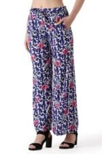 Relaxed Women Floral Printed Plazo/Trouser - Image 2